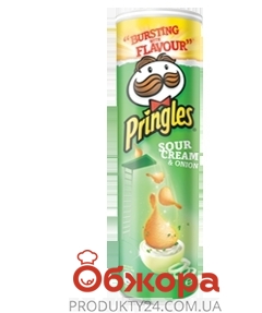Чипсы Лук-сметана Pringles 165 г – ИМ «Обжора»