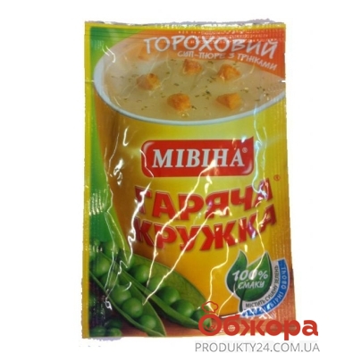 Суп Мівіна 19г гороховий з грінками – ІМ «Обжора»