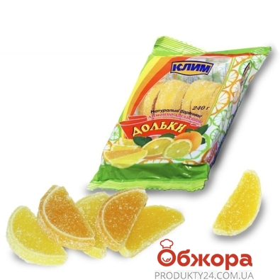 Мармелад Клім 240г лимон-апельсин часточки – ІМ «Обжора»