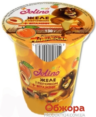 Желе Джолино (Jolino) 130г с персиком+витамин – ИМ «Обжора»