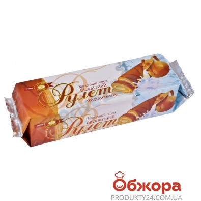 Рулет Бисквит-шоколад (ХБФ)  290г молочный крем – ИМ «Обжора»