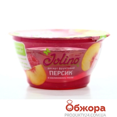 Десерт Джоліно 150г персик в малиновом желе ПОСТ – ІМ «Обжора»