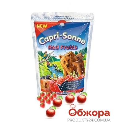 Сок Капри-Соне (CAPRI-SONNE) Красные фрукты 0,2 л. – ИМ «Обжора»