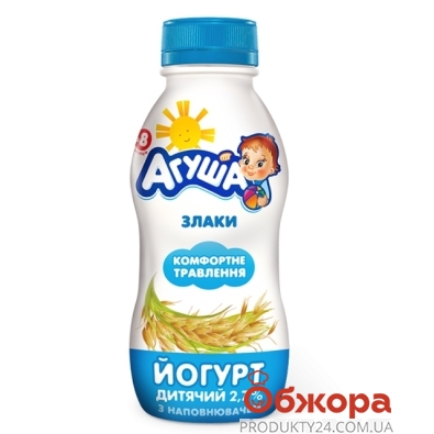 Йогурт Агуша Злаки 2,7% 200 г – ІМ «Обжора»