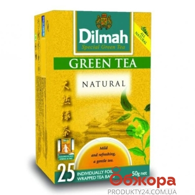 Чай Дилмах (Dilmah) Зеленый 25 п – ИМ «Обжора»