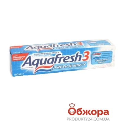 Зубная паста Аквафреш (Aquafresh) ФРЕШ Мятная 100 мл. – ІМ «Обжора»