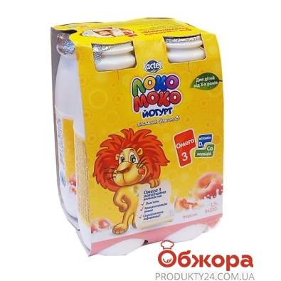 Йогурт Локо-Моко Персик 1,5% 100 г – ІМ «Обжора»