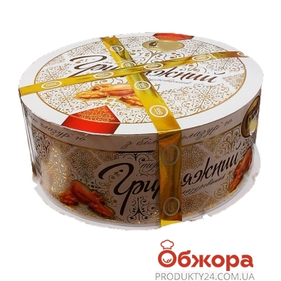Торт БКК(Булочно-кондитерский комбинат) Грильяжный в белой глазури 1 кг – ІМ «Обжора»