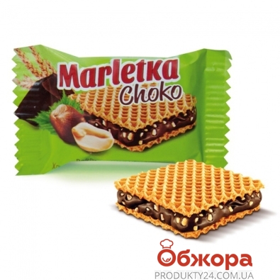Конфеты АВК Марлетка вафельные шоколад вес – ИМ «Обжора»