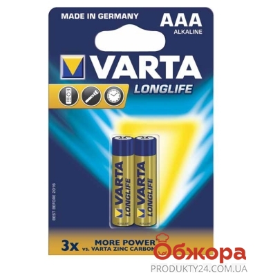 Батарейки Варта (VARTA) LLX LR 726 АAA – ИМ «Обжора»
