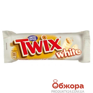 Батончик шоколадный Твикс (Twix) белый 75 г – ИМ «Обжора»
