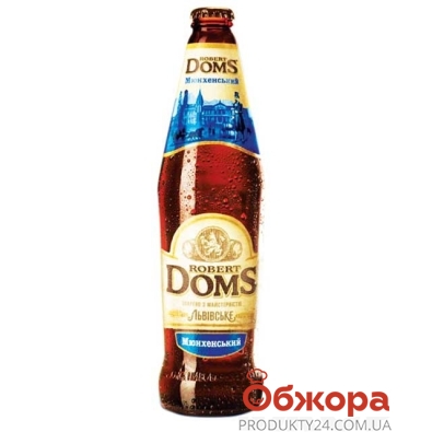 Пиво Львовское Роберт Домс Мюнхенский 0,5 л – ІМ «Обжора»