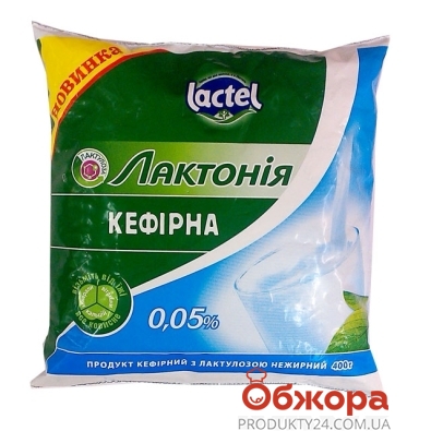 Кефир Лактония 0,05% 400 г – ИМ «Обжора»