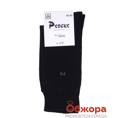 Носки Псокс (Psocks) Лого PS черные 42-43р. – ИМ «Обжора»