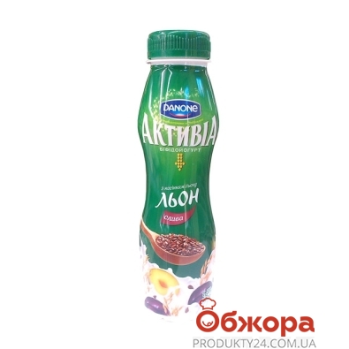 Йогурт Активиа слива-лен 290 г 1,5% – ІМ «Обжора»