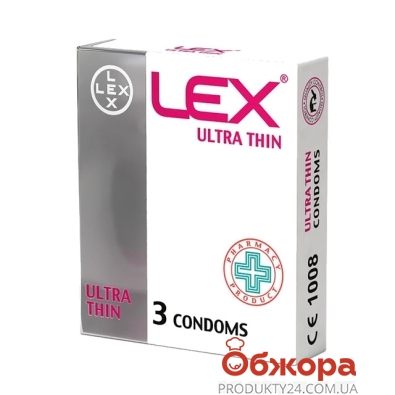 Презервативы LEX Ultra thin 3 шт – ІМ «Обжора»