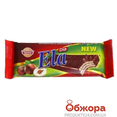 Вафли Седита (Sedita) Ela Ореховые в шоколаде с подсластителем 25 г – ИМ «Обжора»