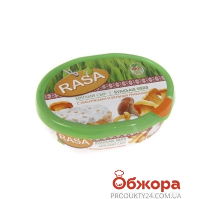 Крем-сыр RASA лисички, белый грибы 64% 180 г – ИМ «Обжора»