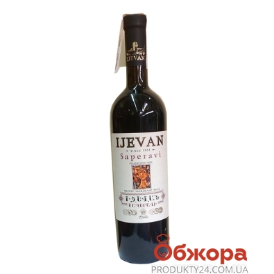 Вино Иджеван (Ijevan) Саперави красное п/с 0,75 л – ІМ «Обжора»