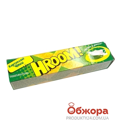 Чипси сметана зелень коробка Hroom 50 г – ІМ «Обжора»
