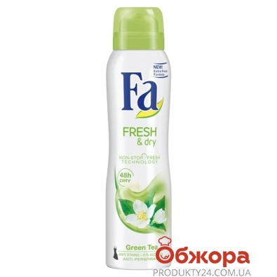 Дезодорант Fa 150мл Fresh&Dry Зелений чай – ІМ «Обжора»
