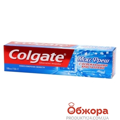 Зубная паста Колгейт (Colgate) Макс Фреш Взрывная мята 100 мл – ИМ «Обжора»