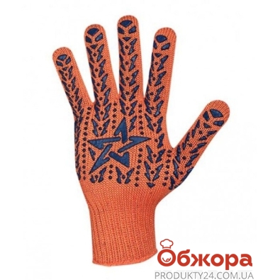 Перчатки рабочие Долони звездой orange 564 – ИМ «Обжора»