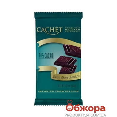 Шоколад Cachet 300г чорний extra 70% какао – ІМ «Обжора»