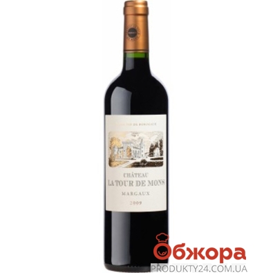Вино Франция Шато Ля Тур Дуе Мон Крю буржуа Марго красное сухое 0,75л – ИМ «Обжора»