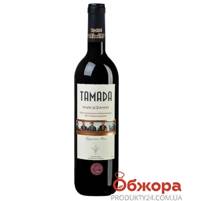 Вино Тамада (Tamada) Мукузани красное сухое 0,75 л – ІМ «Обжора»