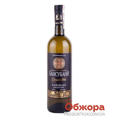 Вино Грузия Киндзмараули (Kindzmarauli) Баисубани белое п/сл 0,75 л – ИМ «Обжора»