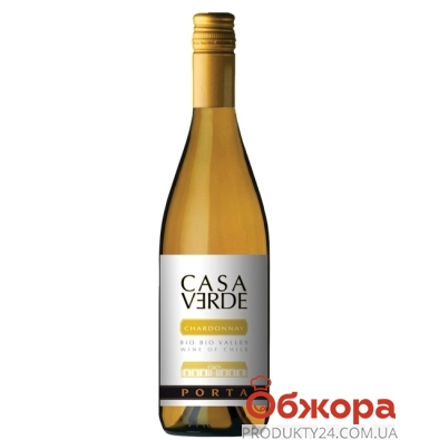 Вино Каса Верде (Casa Verde) Шардоне белое сухое 0,75л – ИМ «Обжора»