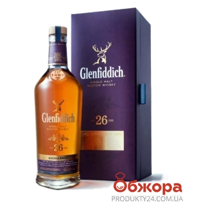 Виски Гленфиддик (Glenfiddich) 26 лет 0,7 л – ИМ «Обжора»