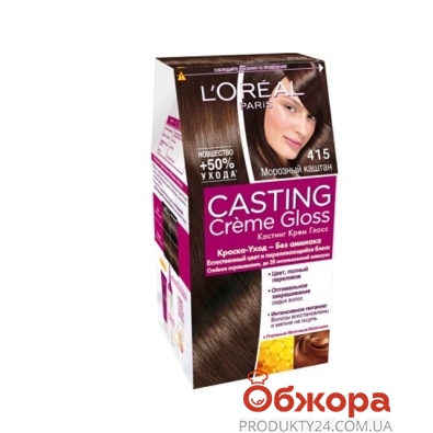 Краска для волос Лореаль (Loreal) Кастинг Крем Глосс N415 – ИМ «Обжора»