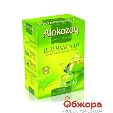 Чай Алокозай (Alokozay) Зеленый листовой 100 г – ИМ «Обжора»