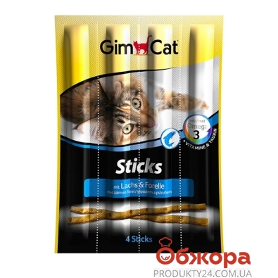 Корм для кошек Гимпет (Gimpet) мясные палочки лосось+форель 4шт G-400174 – ИМ «Обжора»