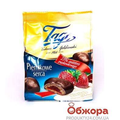 Пряники Таго (Tago) клубника в шоколаде 160 г – ІМ «Обжора»