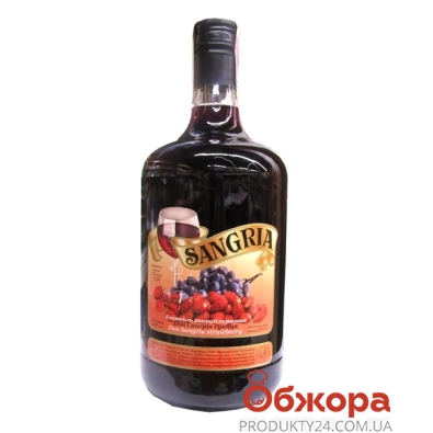 Коктейль винный Сангрия (Sangria) Клубника красный 1,75 л – ИМ «Обжора»