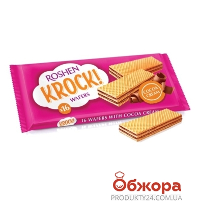 Вафли Рошен (Roshen) Krock какао  142 г – ІМ «Обжора»