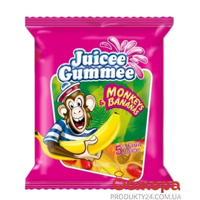 Конфеты Джусии-Гаммии (Juicee Gummee) обезьяны и бананы 80 г – ИМ «Обжора»