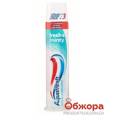 Зубная паста Аквафреш (Aquafresh) intense clean deep actiа 75 мл – ИМ «Обжора»