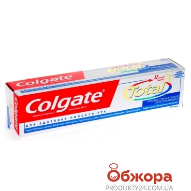 Зубная паста COLGATE Total 12 Профессиональное отбеливание 75 мл – ІМ «Обжора»