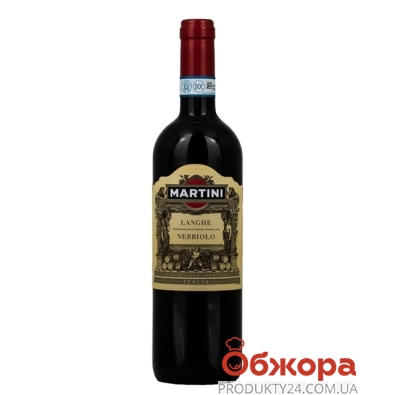 Вино Мартини (Martini) Пьемонт Ланге Небиоло красное сухое 0,75 л – ИМ «Обжора»