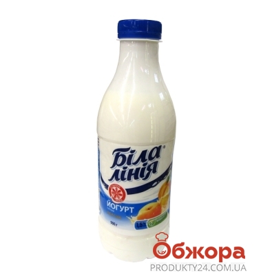 Йогурт Белая линия персик  1,5% 900 г – ИМ «Обжора»