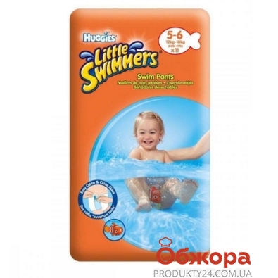 Подгузники Хаггиз (Huggies) Little Swimmers Naz (5-6 кг) 11 шт. EU – ИМ «Обжора»