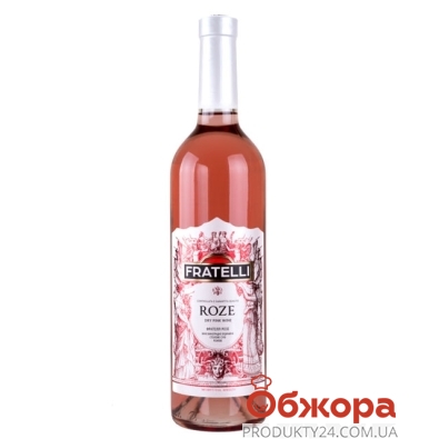 Вино Фрателли (Fratelli) Розе розовое сухое 0,75 л – ИМ «Обжора»