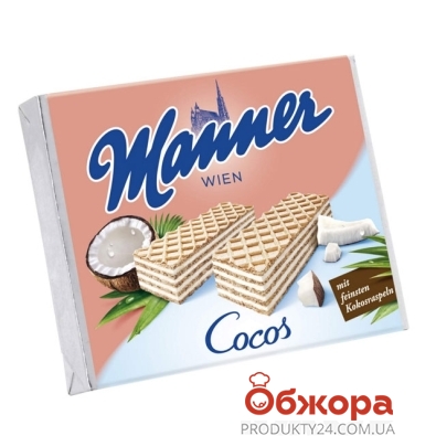 Вафли Маннер (Manner) кокос 75г – ИМ «Обжора»