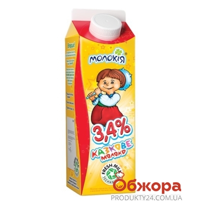 Молоко Молокия Сказочное  3,4% 930 г – ІМ «Обжора»
