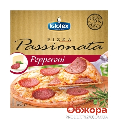 Зам.Пицца Iglotex Пассионата (Passionata) Pepperoni (салями) 315 г – ИМ «Обжора»