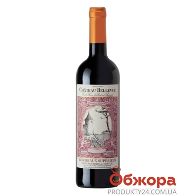 Вино Фамий д'Амекур (Famille d'Amecourt) Шато Бельвю красное сухое 0,75 л – ИМ «Обжора»